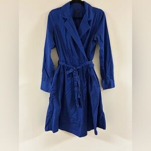 Talbots royal blue midi wrap dress size 12